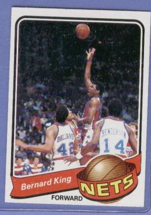 Bernard King New Jersey Nets basketball trading card